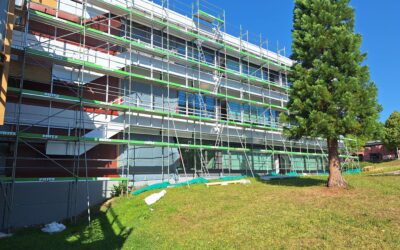 Fassade nimmt Gestalt an